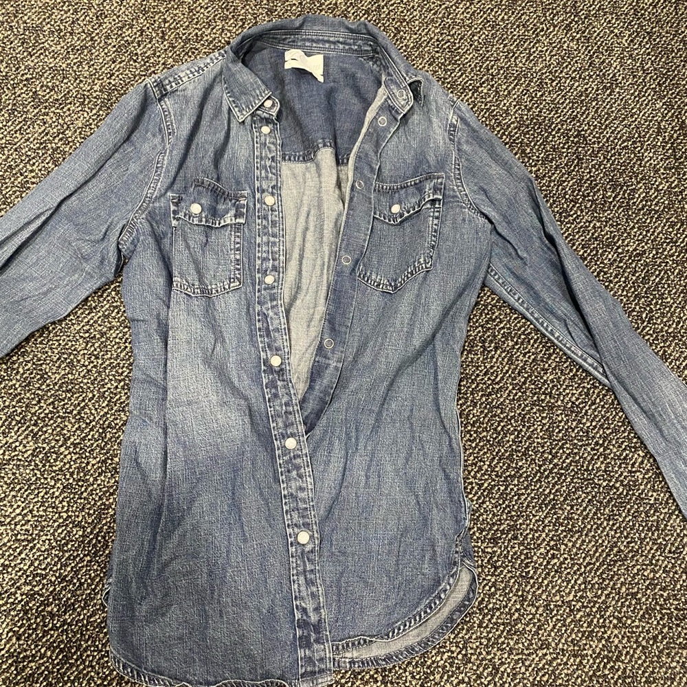 J. Crew Indigo Denim Shirt